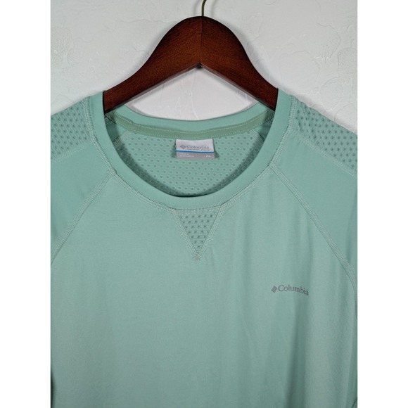 Columbia T-shirt Women's XL Green Top Long Sleeve Stretch Outdoor Activewear - Picture 5 of 9
